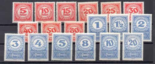 Austria Taxas Nº Yvert 75/92 (*)